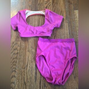 Jo and Jax Vibrant Purple Kids Matching Dance Set